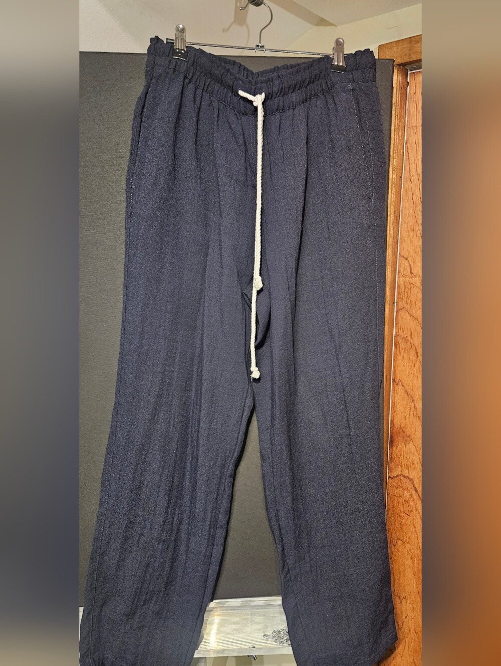 H&M Woman Navy Drawstring Pants Like New